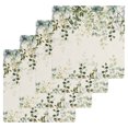 thumbnail image 1 of Sage Green Kitchen Dish Towels for Drying Dishes Set of 4, Eucalyptus Leaves Waffle Weave Microfiber Hand Tea Bathroom Towels Quick Dry & Absorbent Towel 12x12, 1 of 7