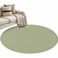thumbnail image 1 of Sage Green Large Area Rugs for Bedroom Living Room, Soft Non Slip Carpet Bedside Rug, Farmhouse Sage Green Decor Round Floor Cover Kitchen Accent Rug 3' for Dining Room/Office, 1 of 9