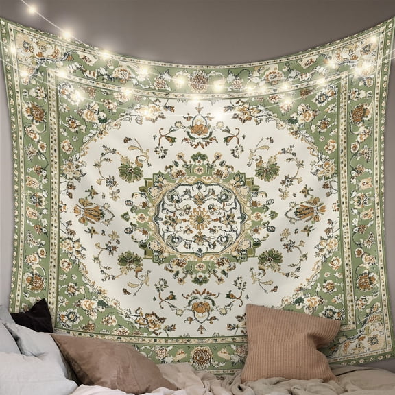 Sage Green Large Tapestry for Bedroom Wall Hanging Tapestry,Southwest Tribal Antique Boho-Chic Country Ceiling Backdrop Tapestries Poster Blanket Wall Decor for Teens Room Living Room Dorm 100" x 59"