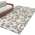 thumbnail image 1 of Sage Green Leaf Large Area Rugs for Bedroom Living Room, Soft Non Slip Carpet Bedside Rug, Retro Farmhouse Plant Floral Branch Rectangular Floor Cover Kitchen Accent Rug 3'x5' for Dining Room/Office, 1 of 9