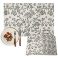thumbnail image 1 of Sage Green Leaf Placemats Set of 2, Retro Farmhouse Plant Floral Branch Washable Wipeable Table Mats for Dining Tables, Indoor Outdoor Kitchen Place Mats for Holiday Party Table Decor, 1 of 9