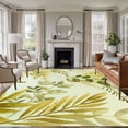 thumbnail image 1 of Sage Green Leaves Area Rugs 5'x7', Small Throw Rugs for Laundry Room Playroom, Summer Botanical Farmhouse Watercolor Leaf Indoor Outdoor Rug Non-Slip Low Pile Carpet Runner Reversible Floor Mats, 1 of 8