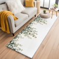 thumbnail image 1 of Sage Green Leaves Kitchen Runner Rug 2x6 Washable Runners for Hallway Non Slip Watercolor Spring Botanical Eucalyptus Large Area Rug Indoor Floor Carpet for Bathroom Laundry Entryway Bedroom, 1 of 8