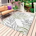 thumbnail image 1 of Sage Green Leaves Outdoor Rug for Patio/Deck/Porch, Non-Slip Large Area Rug 5 x 8 Ft, Abstract Modern Geometric Lines Simple Art Indoor Outdoor Rugs Washable Area Rugs, Camping Rug Carpet Runner, 1 of 8