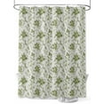 thumbnail image 1 of Sage Green Leaves Shower Curtain Set ，Waterproof Fabric Shower Curtains Abstract Vintage Country Texture Shower Curtains for Bathroom,Bathroom Decor 72"x84", 1 of 6