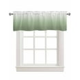 thumbnail image 1 of Sage Green Linen Curtain Valance for Bedroom/Bathroom/Kitchen/Office/Living/Dining Room Window,Abstract Gradient Minimalist Ombre Modern Pocket Topper Drapes Decorative Cafe Drapery Panel 54"x18", 1 of 6