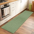 thumbnail image 1 of Sage Green Linen Runner Rugs 2x6 ft Farmhouse Pure Color Country Farm Washable Hallway Rugs Non-Slip Floor Mats Absorbent Carpet Bedside Runners for Bedroom Kitchen Bathroom Laundry Room, 1 of 9