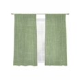thumbnail image 1 of Sage Green Linen Sheer Curtains for Living Room Bedroom, Farmhouse Pure Color Country Farm Light Filtering Sheer Curtains, Rod Pocket Voile Window Drapes, 2 Panels Set 52"x 63", 1 of 7