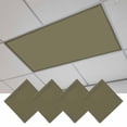 thumbnail image 1 of Sage Green Magnetic Fluorescent Light Covers for Ceiling Lights 2 x 4 Feet, Brown Solid Color Simple Abstract Office Classroom Kitchen Drop Ceiling Light Covers Lighting Filters Shade Panel 4 Packs, 1 of 9