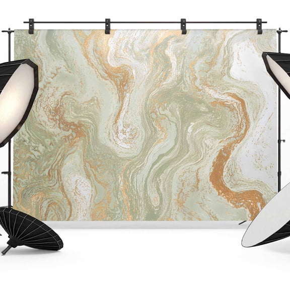 Sage Green Marble Backdrop for Photography,Fabric Photo Background Backdrop,Contemporary Abstract Fluid Art Photo Booth Background for Portrait Photoshoot Video Wedding Studio Decoration Banner 8x6ft