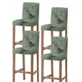thumbnail image 1 of Sage Green Marble Bar Stool Covers Set of 4, Modern Abstract Art Ink Painting Stretch Washable Bar Chair Covers with Backs, Removable Pub Counter Height Chair Cover for Kitchen Dining Room Cafe, 1 of 7