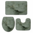 thumbnail image 1 of Sage Green Marble Bath Mat 3 Piece Bathroom Rug Set, Modern Abstract Art Ink Painting Non Slip Bath Rug Contour Mat and Toilet Lid Cover, Absorbent Shower Mats Soft Bath Rugs and Mats Sets, 1 of 8