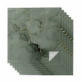 thumbnail image 1 of Sage Green Marble Cloth Napkins, Modern Abstract Art Ink Painting Washable and Reusable Dinner Napkins Set of 6, Table Napkin for Kitchen Party Birthday Wedding Hotel Housewarming 20"x20", 1 of 8