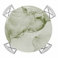 thumbnail image 1 of Sage Green Marble Elastic Fitted Round Table Cover Abstract Waves Cloud Waterproof Outdoor Tablecloth for Holiday Party, Picnic, Patio & Dining Fits Tables Up to 55"-60", 1 of 8