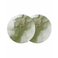 thumbnail image 1 of Sage Green Marble Round 15 Inch Placemats Set of 2, Modern Ombre Abstract Ink Painting Art HeatResistant Non Slip Place Mats for Dining Table, Wipeable Braided Kitchen Table Mats for Housewarming, 1 of 9