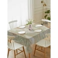 thumbnail image 1 of Sage Green Marble Tablecloth Rectangle Table Cloth 60x102, Waterproof Tablecloth Outdoor Table Cloth, Contemporary Abstract Fluid Art Washable Table Cover for Kitchen Dinning Party, 1 of 8