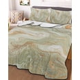thumbnail image 1 of Sage Green Marble Twin Size Down Alternative Comforter, Lightweight Comforter Quilt Bedding Set with Pillow Shams Contemporary Abstract Fluid Art All Seasons Bed Comforter Duvet Insert 68"x86", 1 of 7