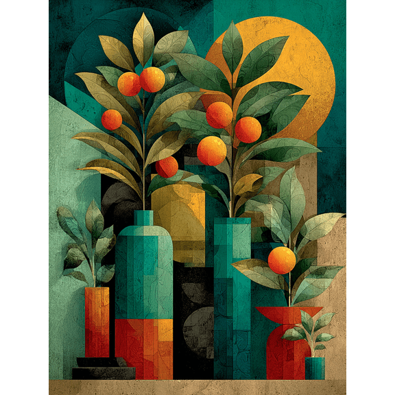 Sage Green Matisse Picasso Abstract Botanical Canvas Print, Mid Century Modern Exhibition Wall Art