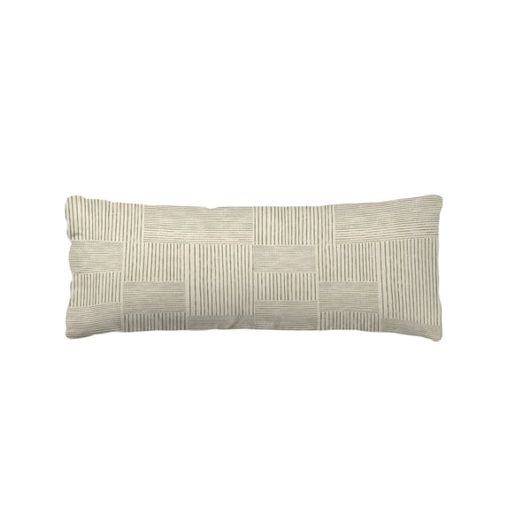 Sage Green Modern Striped Body Pillow Cover 20 x 60 Inch Decorative ...