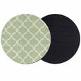thumbnail image 1 of Sage Green Moroccan Coasters Set of 2, Absorbent Coasters for Drinks, Boho Ethnic Chic Abstract Geometric Coaster for Desk Coffee Table Protection, Home Decor House Warming Gifts 4", 1 of 8