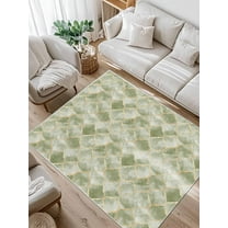 Sage Green Morocco Area Rug for Bedroom 5x7 Ft Abstract Marble Solid Color Gold Super Soft fuzzy Throw Rug Non-Slip Fluffy Plush Indoor Floor Carpet for Living Room Nursery Home Decor