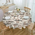 thumbnail image 1 of Christmas Farm Garland Stripes Round Tablecloth Waterproof Wedding Decor Table Cover Christmas Party Decorative Tablecloth, 1 of 5