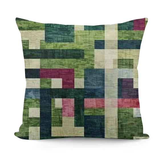 Sage Green Olive White Pillow Covers Abstract Art Outdoor Decorative Throw Pillows for Couch, Modern Geometry Decor Cushion Cover Soft Farmhouse Square Pillowcase for Bed Car Safa