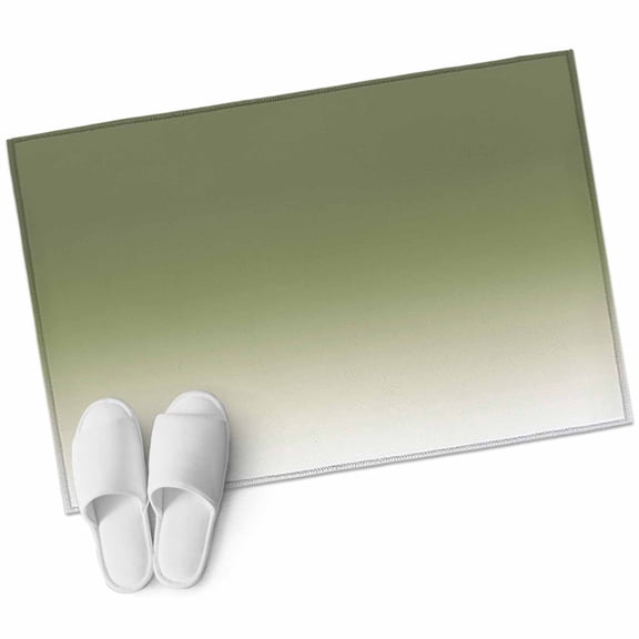 Sage Green Ombre 2'x3' Washable Rug, Farmhouse Sage Green Ombre Non-Slip Soft Doormat Area Rugs for Entrance Bathroom Bedsides, Carpet for Kitchen Bedroom, Entryway Floor Mat