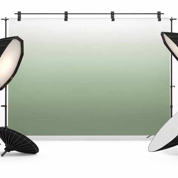 Sage Green Ombre Backdrop for Photography,Fabric Photo Background Backdrop,Modern Sage Green Abstract Art Photo Booth Background for Portrait Photoshoot Video Wedding Studio Decoration Banner 12x8ft