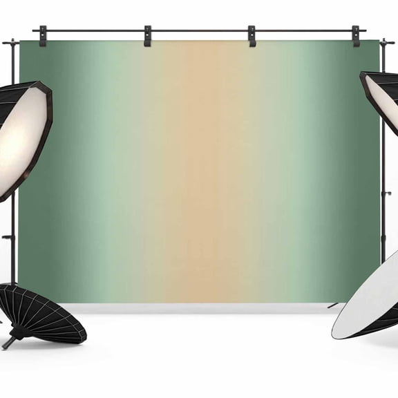 Sage Green Ombre Backdrop for Photography,Fabric Photo Background Backdrop,Modern Yellow Gradient Farmhouse Art Photo Booth Background for Portrait Photoshoot Video Wedding Studio Decor Banner 8x6ft