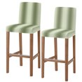 thumbnail image 1 of Sage Green Ombre Bar Stool Cover Set of 2, Farmhouse Green Gradient Modern Art Stretch Bar Chair Cover, Removable Washable Pub Counter Stool Chair Slipcover for Kitchen Dining Room Pub Cafe, 1 of 9