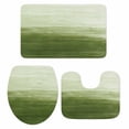 thumbnail image 1 of Sage Green Ombre Bath Mat 3 Piece Bathroom Rug Set, Modern Abstract Art Ocean Oil Painting Non Slip Bath Rug Contour Mat and Toilet Lid Cover, Absorbent Shower Mats Soft Bath Rugs and Mats Sets, 1 of 8