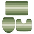 thumbnail image 1 of Sage Green Ombre Bath Mat 3 Piece Bathroom Rug Set, Sage Green Gradient Woods Farmhouse Non Slip Bath Rug Contour Mat and Toilet Lid Cover, Absorbent Shower Mats Soft Bath Rugs and Mats Sets, 1 of 8