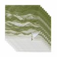 thumbnail image 1 of Sage Green Ombre Cloth Napkins, Modern Moire Abstract Art Luxury Washable and Reusable Dinner Napkins Set of 8, Table Napkin for Kitchen Party Birthday Wedding Hotel Housewarming 20"x20", 1 of 8