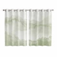 thumbnail image 1 of Sage Green Ombre Mountain Kitchen Curtains 63 Inch Length, Nature Abstract Art Marble Grommet Top Bedroom Living Room Curtains, Light Filtering Cafe Curtain Drapes 2 Panels Set 104''x63'', 1 of 9