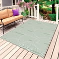 thumbnail image 1 of Sage Green Ombre Outdoor Rug 6x9 Ft, Non Slip Washable Area Rug, Farmhouse Stripes Modern Abstract Art Patio Rugs Carpet Runner, Large Floor Mat for Indoor/Outdoor Deck Porch Camping, 1 of 8