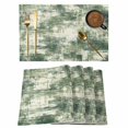 thumbnail image 1 of Sage Green Ombre Placemats Set of 6, Gradient Abstract Art Vintage Placemats for Dining Table, Place Mats for Kitchen Tabletop, Waterproof Wipeable Dining Table Mats Set, 1 of 9