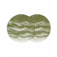 thumbnail image 1 of Sage Green Ombre Round 13 Inch Placemats Set of 2, Modern Moire Abstract Art Luxury HeatResistant Non Slip Place Mats for Dining Table, Wipeable Braided Kitchen Table Mats for Housewarming, 1 of 9