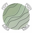thumbnail image 1 of Sage Green Ombre Round Tablecloth for 45-54 Inch Tables,Fitted Table Cover with Elastic Edge,Modern Geometric Abstract Art Aesthetics Waterproof Outdoor Table Cloth Protector for Patio Garden Dinner, 1 of 9