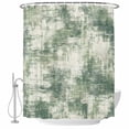 thumbnail image 1 of Sage Green Ombre Shower Curtain Set - Extra Long 72" x 96" Washable Bathtub Curtain with 12 Hooks, Gradient Abstract Art Vintage Grey Waterproof Fabric Shower Curtains for Bathroom/Bathtub Décor, 1 of 6