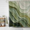 thumbnail image 1 of Sage Green Ombre Shower Curtains for Bathroom, Farmhouse Gradient Abstract Pattern Waterproof Fabric Shower Curtain, Decorative Bathroom Curtain for Bathtub, 36"x72", No Hooks Included, 1 of 9