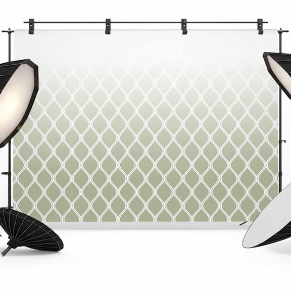 Sage Green Ombre Stripe Backdrop for Photoshoot,Photography Photo Studio Background Wall Backdrop,Modern Abstract Gradient Striped Back Drop Banner Panel for Portraits Wedding Live Streaming 7x5Ft