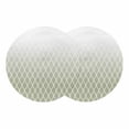 thumbnail image 1 of Sage Green Ombre Stripe Round 13 Inch Placemats Set of 2, Modern Abstract Gradient Striped HeatResistant Non Slip Place Mats for Dining Table, Wipeable Braided Kitchen Table Mats for Housewarming, 1 of 9