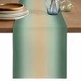 thumbnail image 1 of Sage Green Ombre Table Runner, Modern Yellow Gradient Farmhouse Art Washable Cotton Linen Table Runners 60 Inches Long, Dresser Scarf Runner for Coffee/TV Stands/Kitchen/Cabinets 13''x60'', 1 of 9