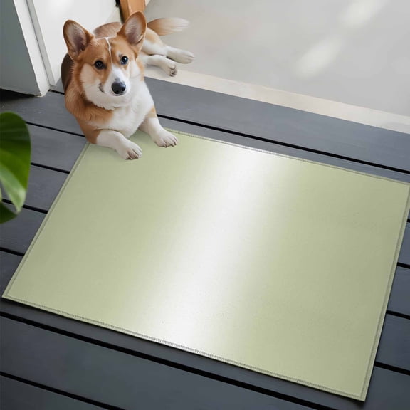 Sage Green Ombre Washable Entry Rug 2x3 Modern Abstract Gradient Minimalist Low Pile Indoor Door Mat with Rubber Backing Thin Area Rug for for Entrance, Bedroom, Kitchen, Laundry, Bathroom