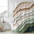 thumbnail image 1 of Sage Green Ombre Waterproof Fabric Shower Curtain,Modern Abstract Geometric Art Waterproof Fabric Shower Curtain for Bathroom Curtains Bathtubs Hotel Shower Curtains with 12 Hooks Extra Long 72x96, 1 of 8