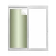 thumbnail image 1 of Sage Green Ombre Window Privacy Film, Modern Gradient Abstract Art Static Cling UV Sun Blocking Tint Film Heat Control Windows Films for Bedroom Bathroom, Window Stickers 17.7"x39.3", 1 of 8