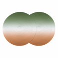 thumbnail image 1 of Sage Green Orange Ombre Round 13 Inch Placemats Set of 2, Abstract Modern Gradient HeatResistant Non Slip Place Mats for Dining Table, Wipeable Braided Kitchen Table Mats for Housewarming, 1 of 9