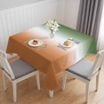 thumbnail image 1 of Sage Green Orange Ombre Table Cloth Waterproof Tablecloths, Abstract Modern Gradient Tablecloth Dining Table Cover for Kitchen Party Tabletop Outdoor, Square Tablecloth 54x54 Inch, 1 of 9