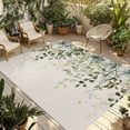 thumbnail image 1 of Sage Green Outdoor Rug for Patio/Deck/Porch, Non-Slip Large Area Rug 3 x 5 Ft, Eucalyptus Leaves Indoor Outdoor Rugs Washable Area Rugs, Reversible Camping Rug Carpet Runner, 1 of 8
